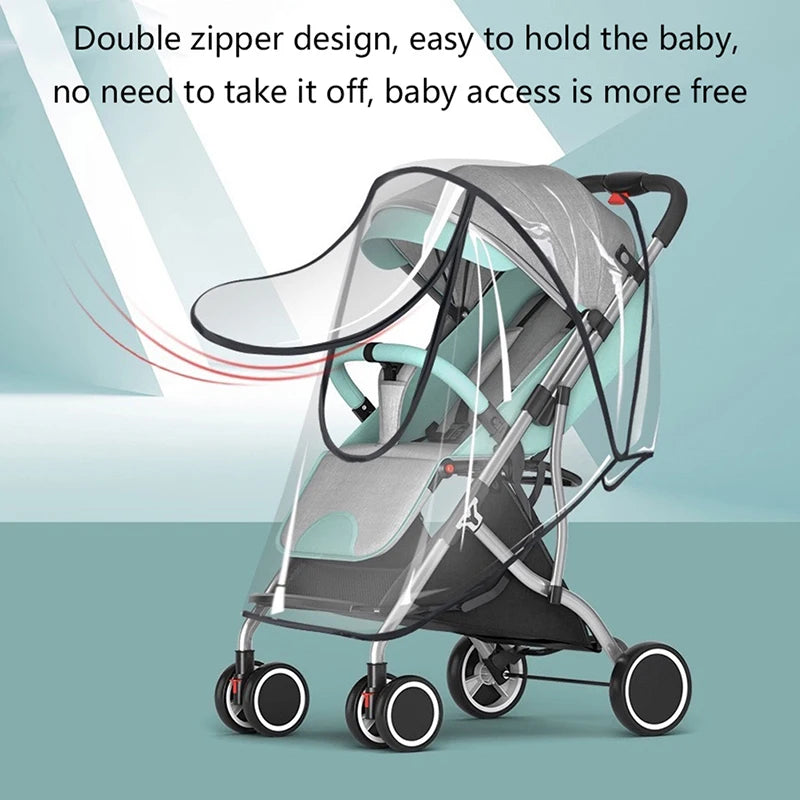 Baby Stroller Rain Cover – Waterproof Windshield Poncho Stroller Rain Cover Axl