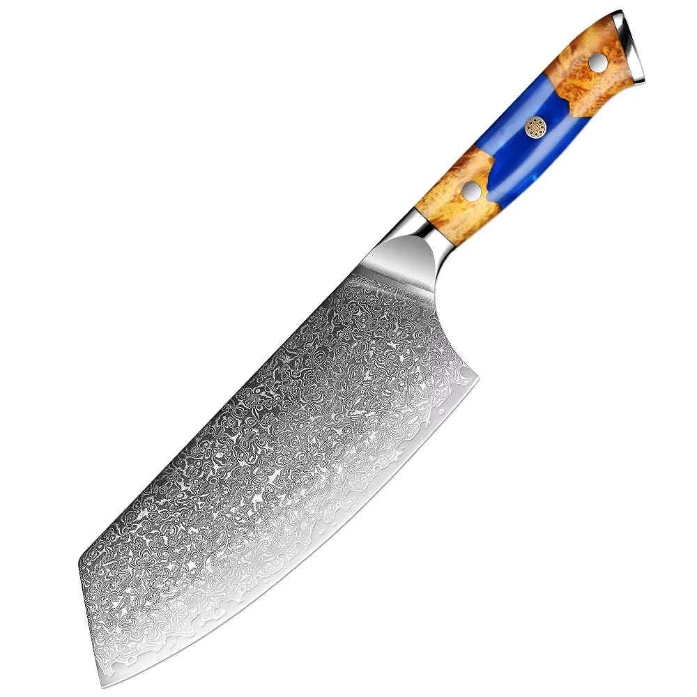 XITUO Damascus Steel Knife Set | Japanese VG10 1–8 PCS Damascus Kitchen Knife Set Axl Chinese Cleaver