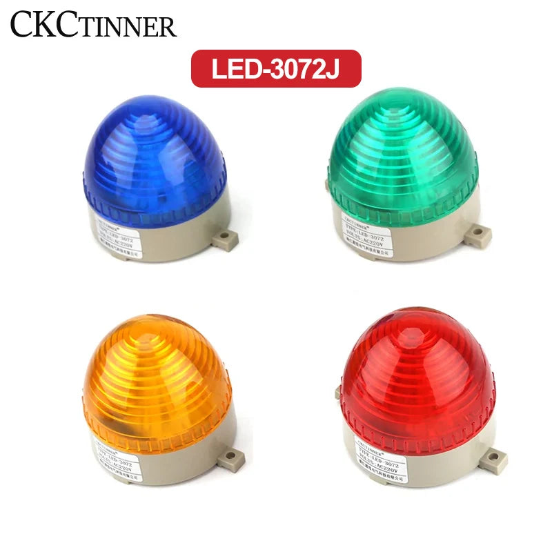 LED Strobe Warning Light 12V 24V 220V | Flashing Signal Indicator Strobe Warning Light Axl