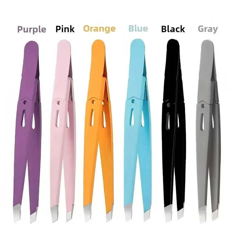Stainless Steel Eyelash & Eyebrow Tweezer Set | Makeup Tool Makeup Tweezer Set Axl