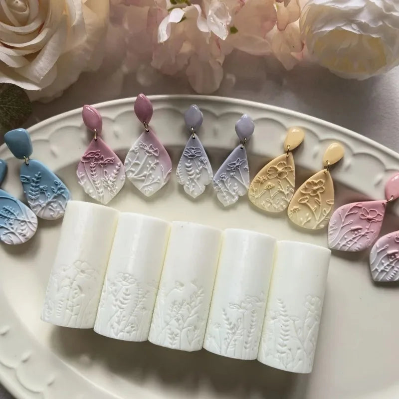 Plant & Flower Clay Texture Roller – High-Precision DIY Tool Clay Texture Roller Axl