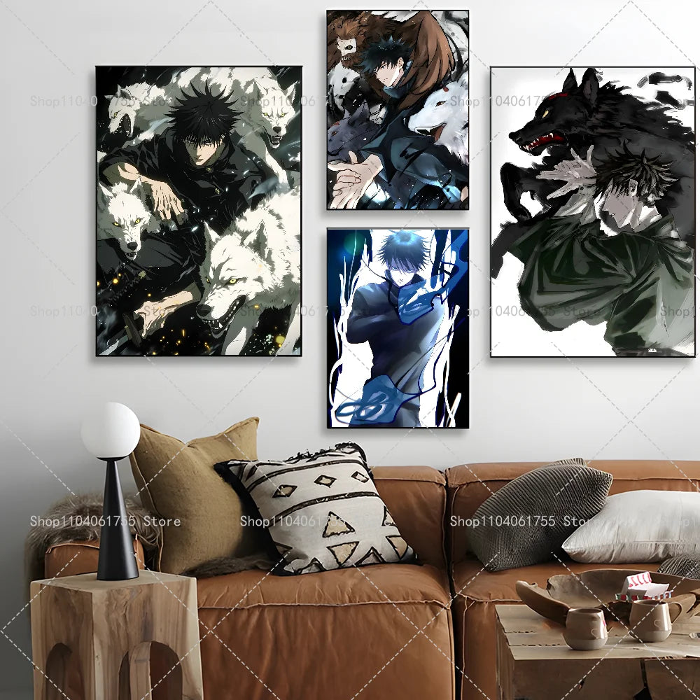 Anime Megumi Wall Poster – Self-Adhesive Waterproof Sticker Anime Wall Poster Axl