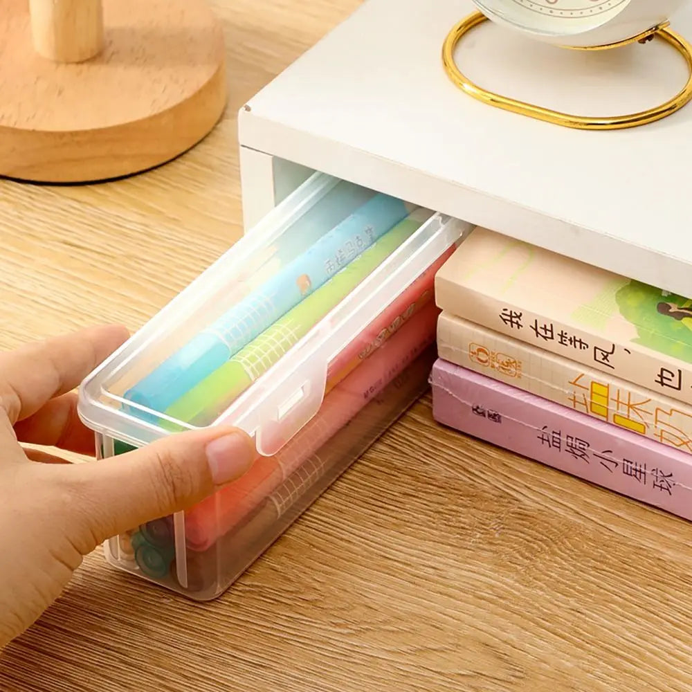 Large Transparent Desktop Pen Holder & Stationery Organizer Desktop Pen Organizer Axl