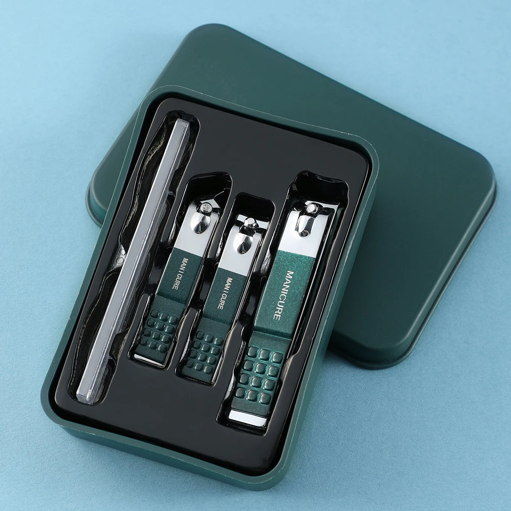 4-Piece Stainless Steel Nail Clipper Set – Finger & Toe Care Nail Clipper Set Axl