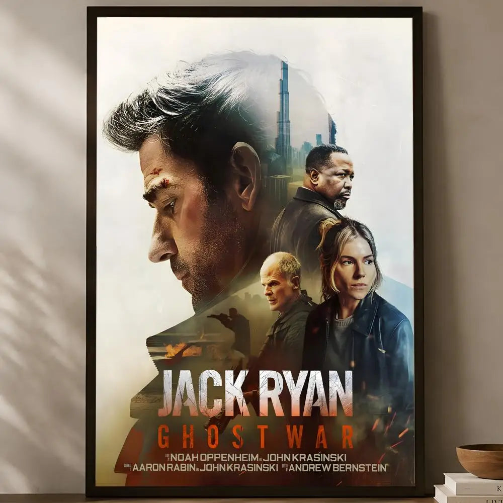 Jack Ryan Ghost War HD Self-Stick PVC Wall Art Poster Wall Art Poster Axl White04 50X70cmNoframe