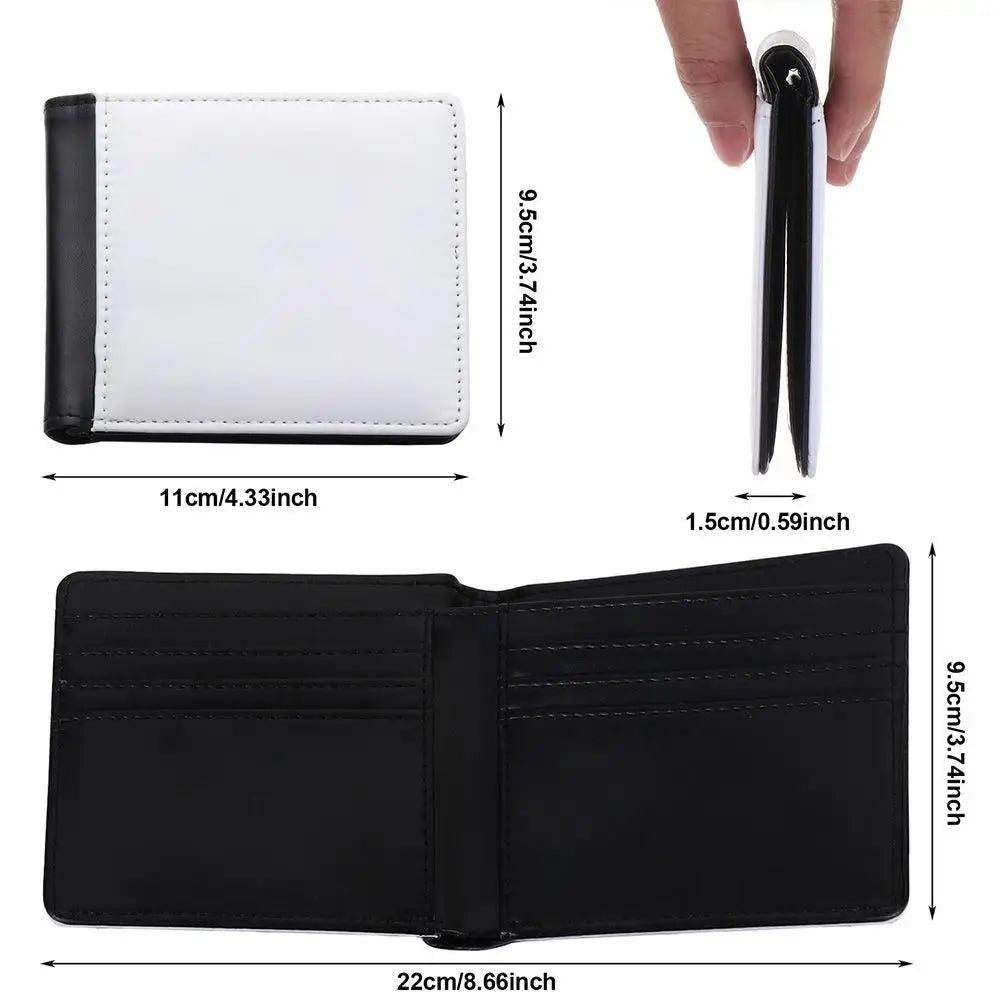 PU Leather Sublimation Blank Wallet – DIY Card Holder Gift Sublimation Blank Wallet Axl