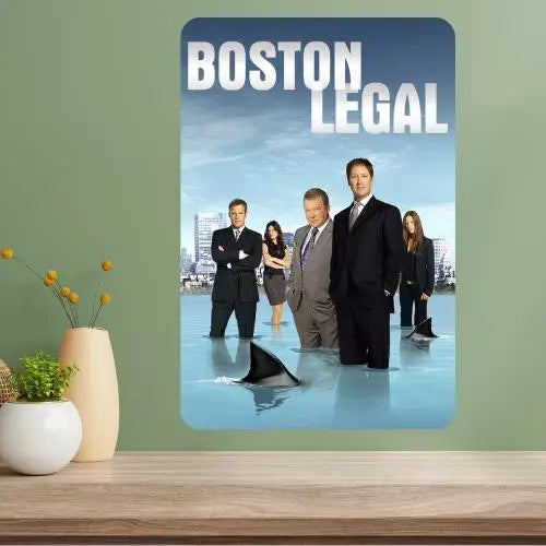 Boston Legal TV Show Metal Poster Sign – Retro Aluminum Wall Art Metal Wall Sign Axl aluminum sign aluminum 20x30cm