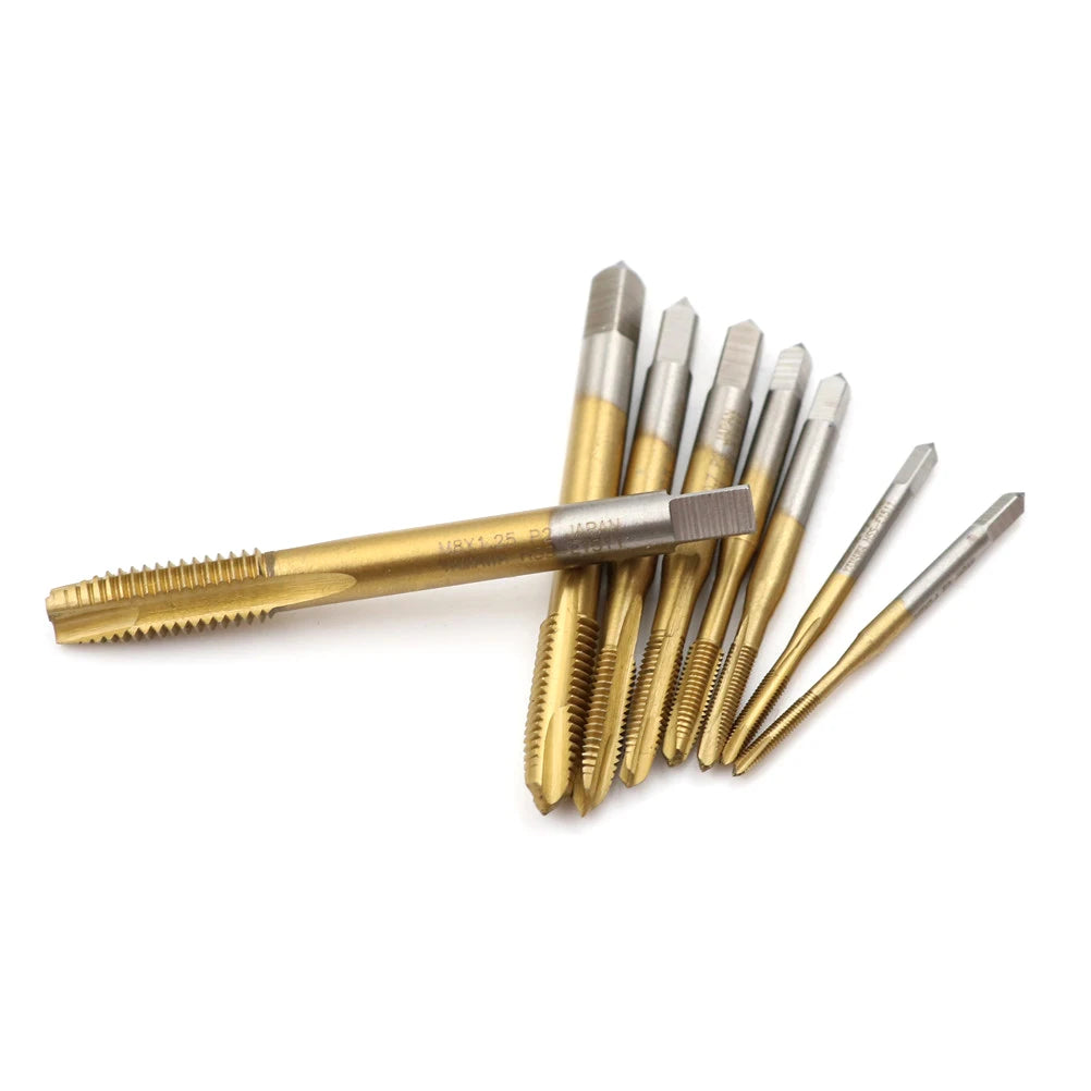 HSS Metric Thread Tap M2–M8 | Straight Flute Screw Tap Tool Thread Tap Tool Axl