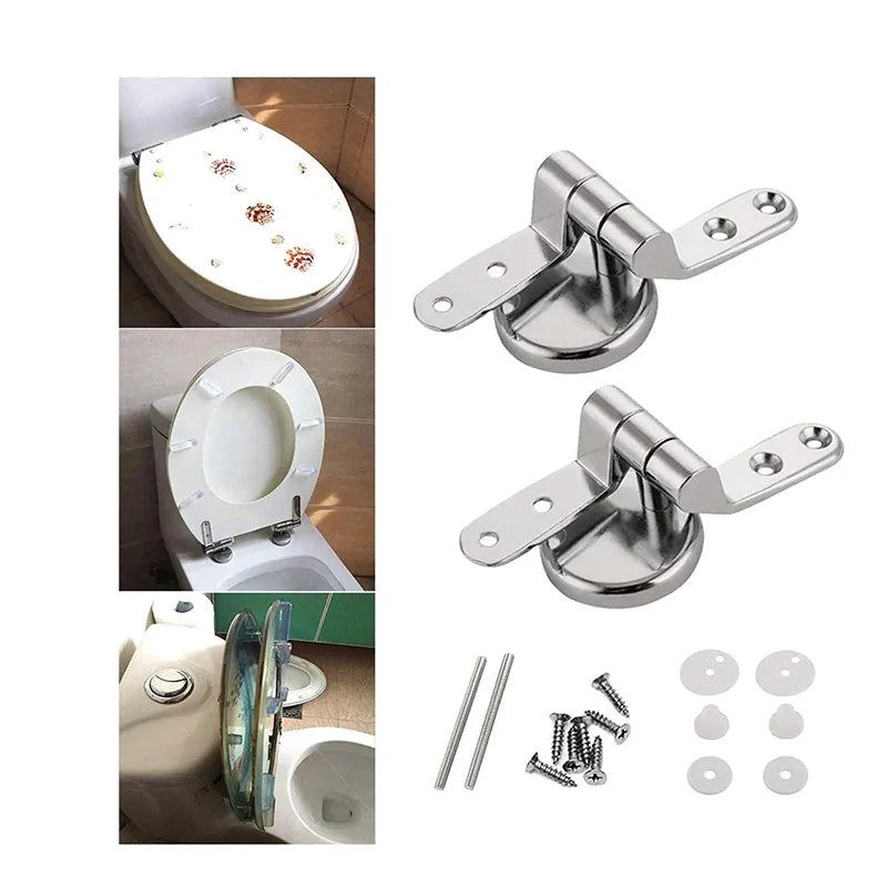 Zinc Alloy Soft Close Toilet Seat Hinge Replacement Kit 18 Pc Toilet Seat Hinge Kit Axl