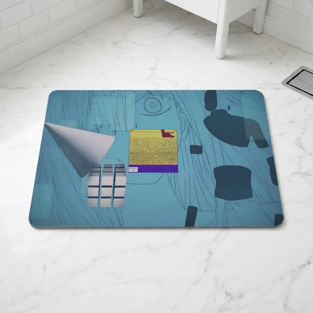 Anime I-Invaded Diatomite Bath Mat – Quick Dry & Anti-Slip Diatomite Bath Mat Axl