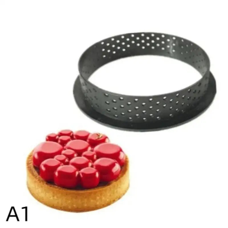 Perforated Tart Ring Mold | Non-Stick PP Baking Mold Tart Ring Mold Axl A1
