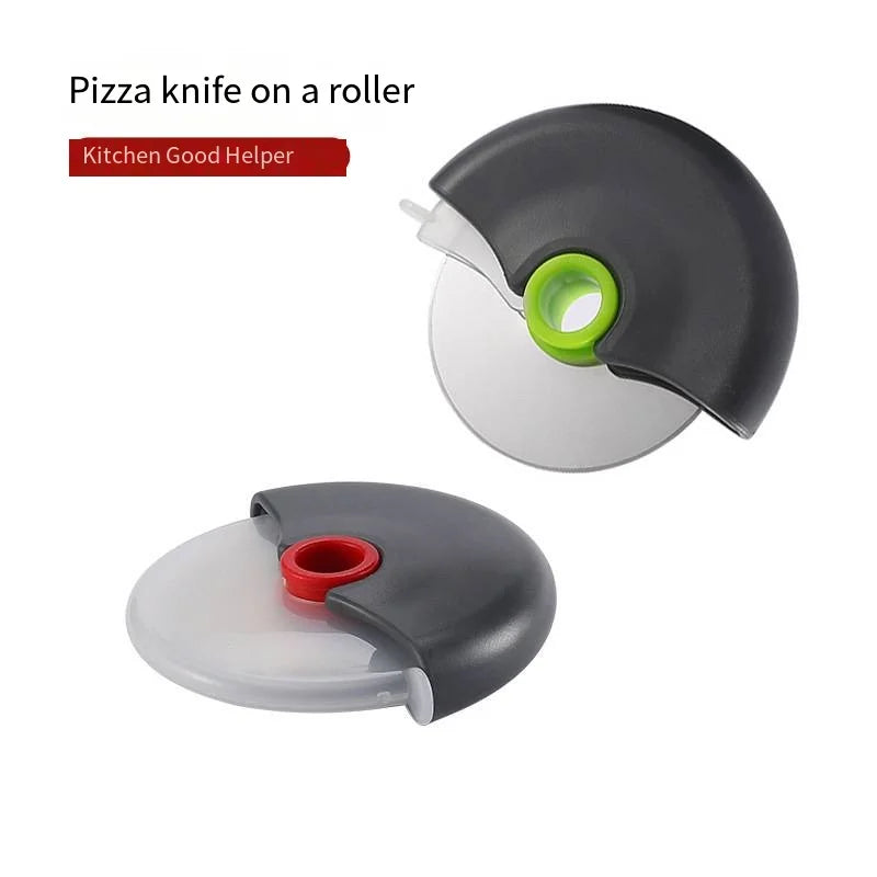 Stainless Steel Pizza Wheel Cutter with Lid | Dough Slicer Pizza Wheel Cutter Axl