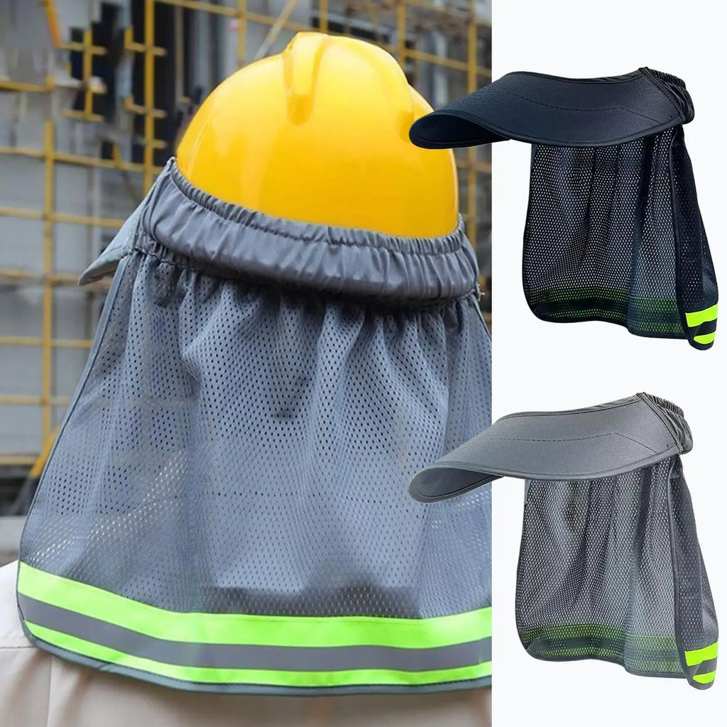 Hard Hat Sun Shade Visor – Reflective Safety Helmet Cover Safety Helmet Visor Axl Gray