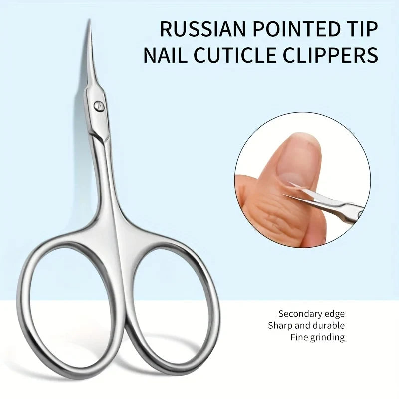 Professional Cuticle Scissors – Stainless Steel Nail & Brow Tool Cuticle Scissors Axl