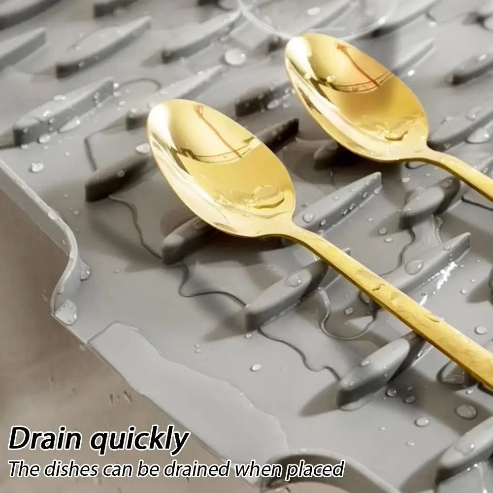 Silicone Drain Mat – Anti-Slip Heat-Resistant Kitchen Pad Silicone Drain Mat Axl
