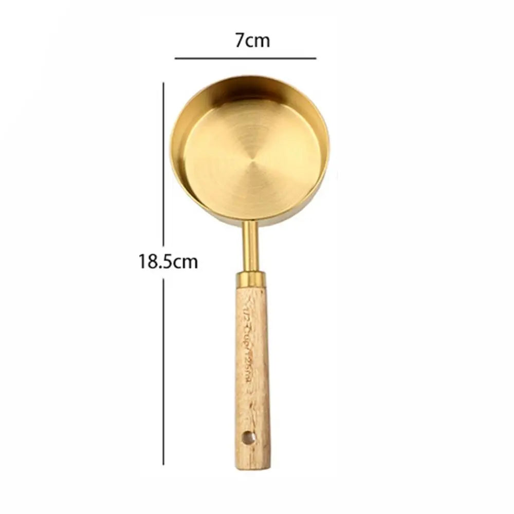 Wooden Handle Stainless Steel Measuring Cups & Spoons Set Measuring Cups & Spoons Axl 125ml