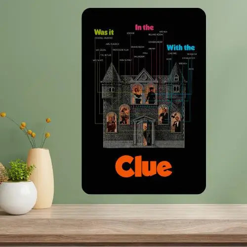 Clue Classic Movie Metal Poster Sign – Retro Aluminum Wall Art Metal Wall Sign Axl aluminum sign aluminum 14x20cm