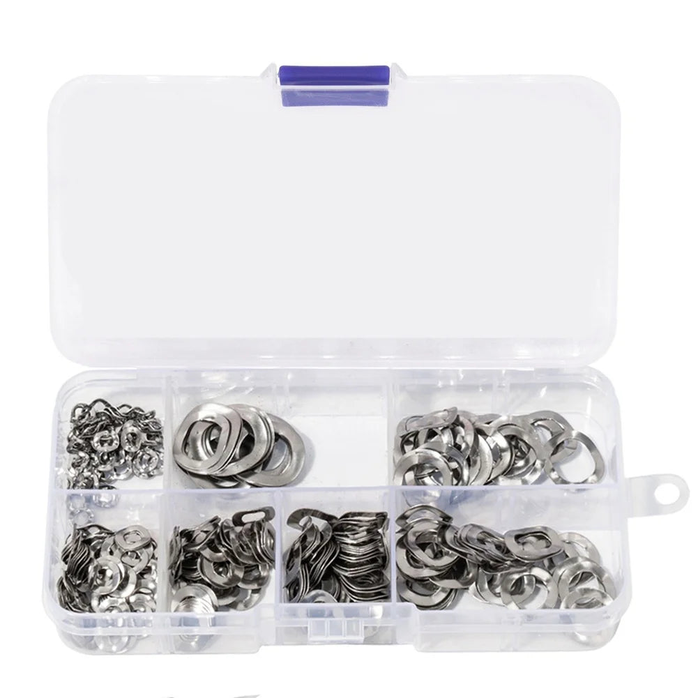 350pc 304 Stainless Steel Wave Spring Washers M3–M12 Set Spring Washer Set Axl