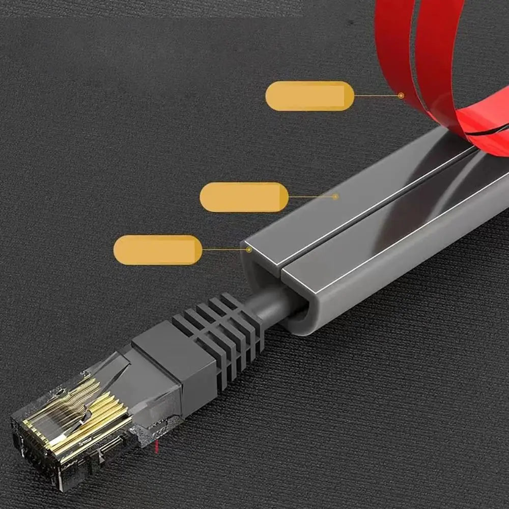 Self-Adhesive Floor Cord Cover – PVC Cable Duct Protector 1M Floor Cord Cover Axl