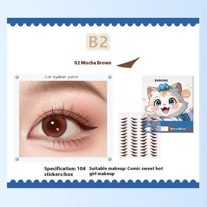 Eyeliner Seal Stickers Waterproof Sweat-Proof | 104–128 Pcs Eyeliner Stickers Axl B2