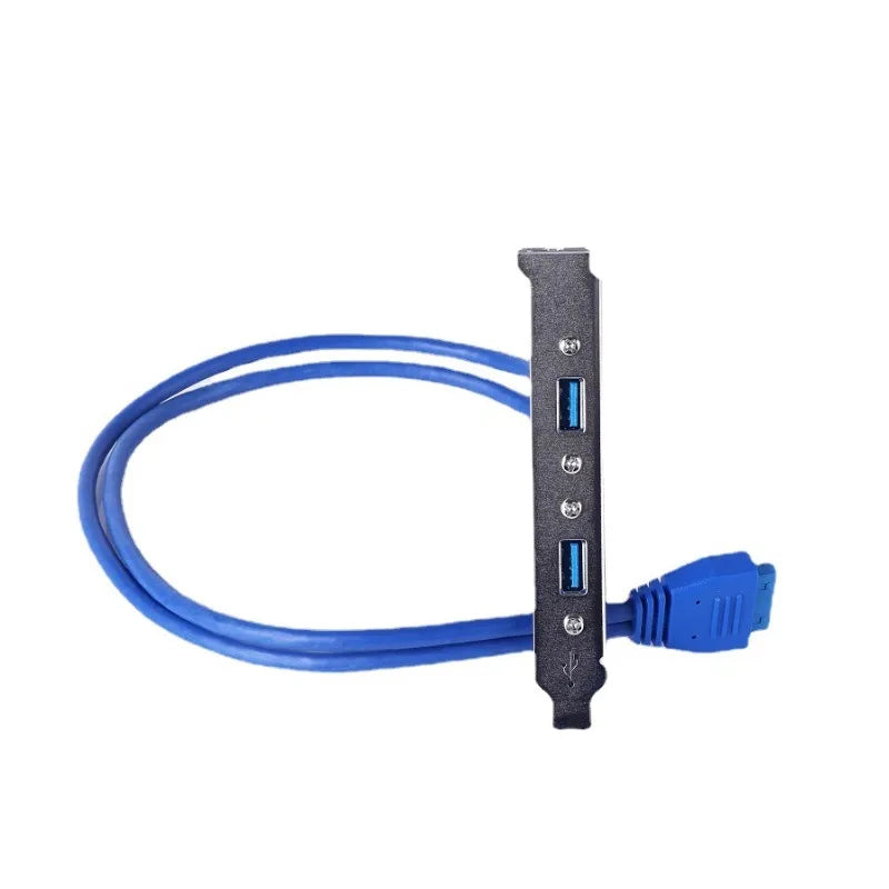 20-Pin to Dual USB 3.0 Motherboard Bracket Adapter Cable 50cm USB Bracket Adapter Axl USB-1PCS