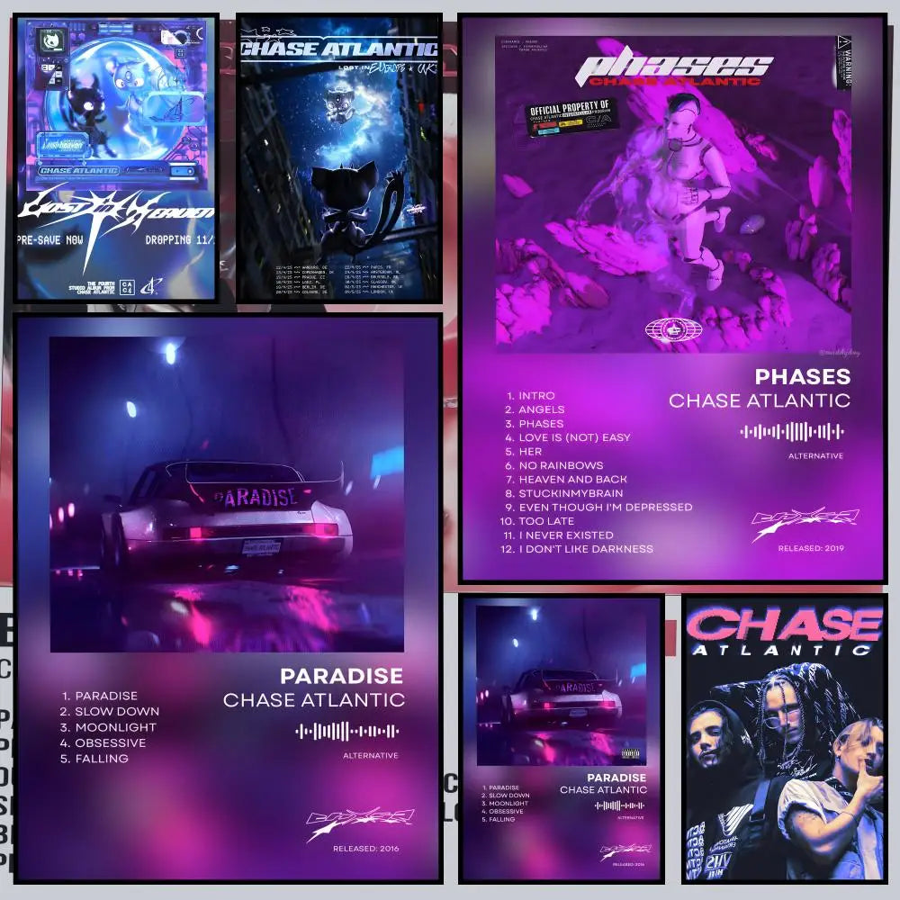 Chase Atlantic Waterproof PVC Wall Poster – Peel & Stick HD Art Wall Art Poster Axl