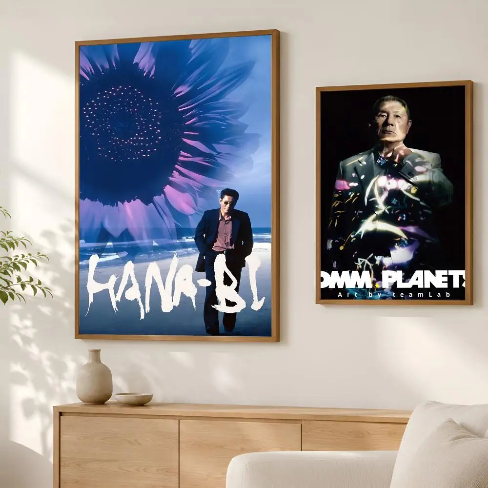 Takeshi Kitano HD Wall Art Poster – Self-Stick Waterproof Wall Art Poster Axl