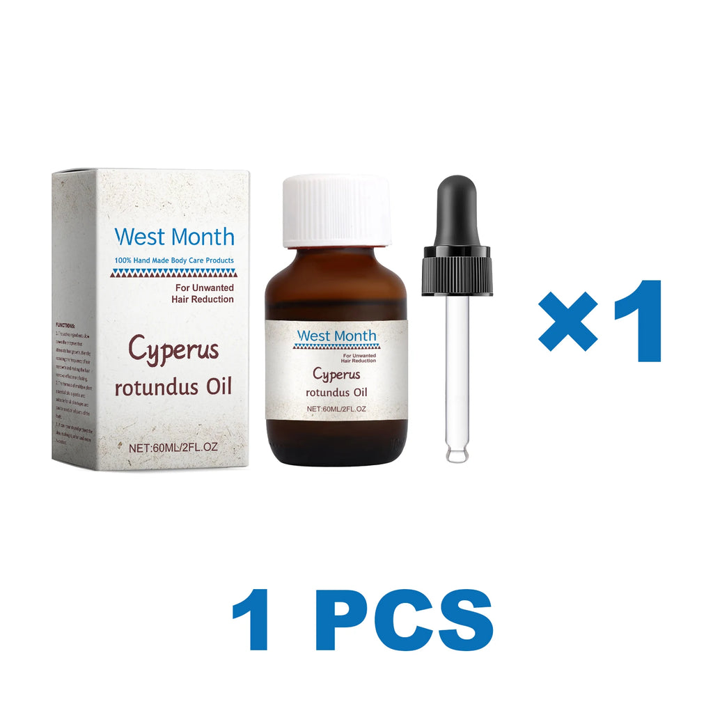 Cyperus Rotundus Hair Growth Inhibitor Oil 60ml | WEST MONTH Hair Inhibitor Oil Axl 1 pcs