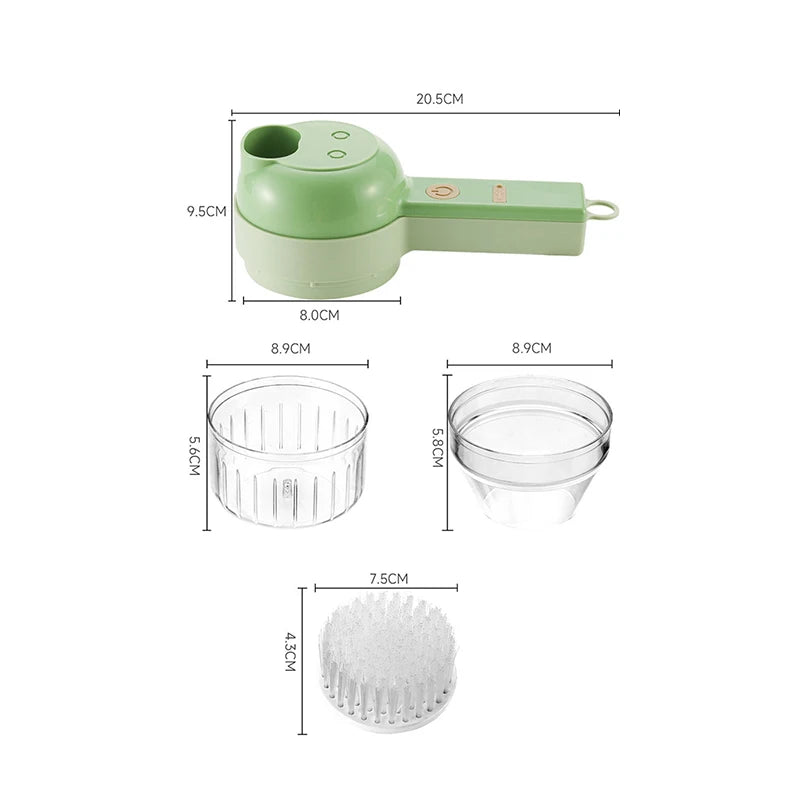 BALASHOV 4-in-1 Electric Food Chopper – Garlic Slicer & Grinder Electric Food Chopper Axl