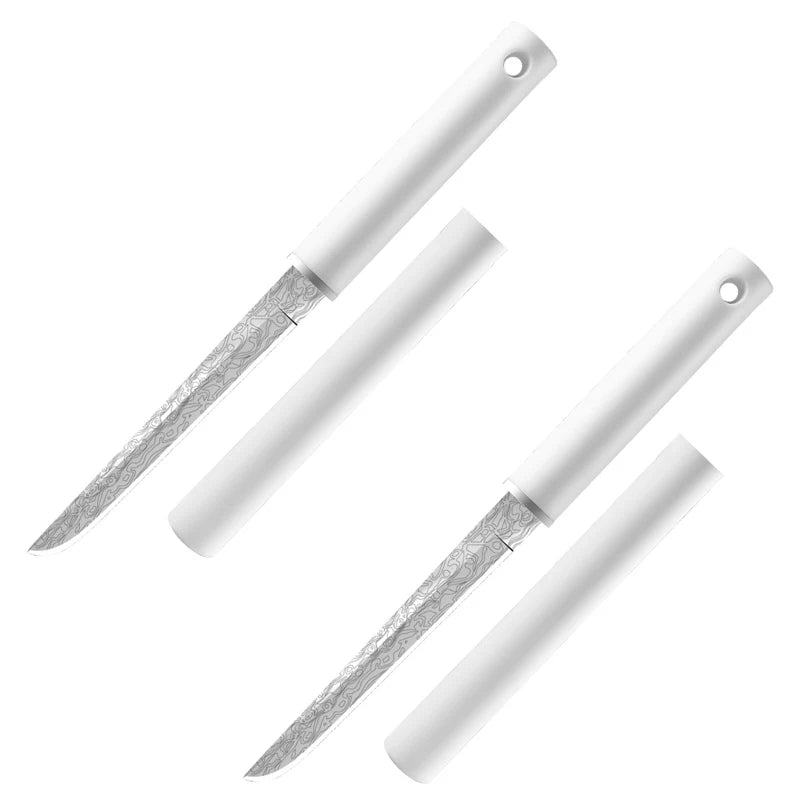 PLYS Fixed Blade Knife – Stainless Steel Camping & Kitchen Fixed Blade Knife Axl 2pcs A