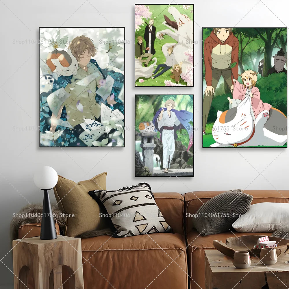 Natsume's Book of Friends Anime Poster | Waterproof Wall Sticker Anime Wall Poster Axl