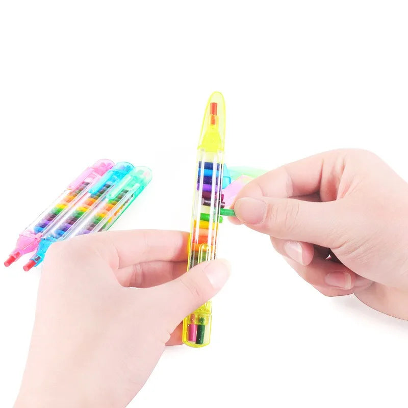 20-Color Kids Wax Crayons – Creative Drawing & Art Pen Set Kids Wax Crayons Axl