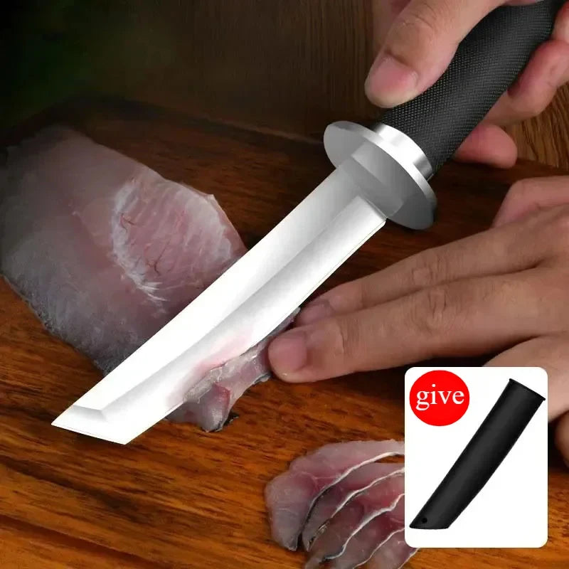 Samurai Style Kitchen Knife – Sharp Stainless Steel Blade Kitchen Chef Knife Axl