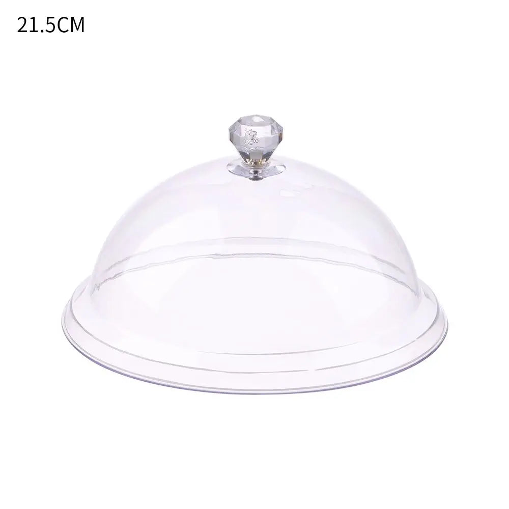 Round Plastic Cake Dome Cover – Dust-Proof Food Display Lid Food Dome Cover Axl 21.5CM