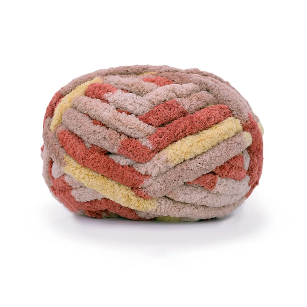 226g Chunky Crochet Yarn Ball – Thick Polyester for Blankets & DIY Chunky Crochet Yarn Axl Hot Cocoa