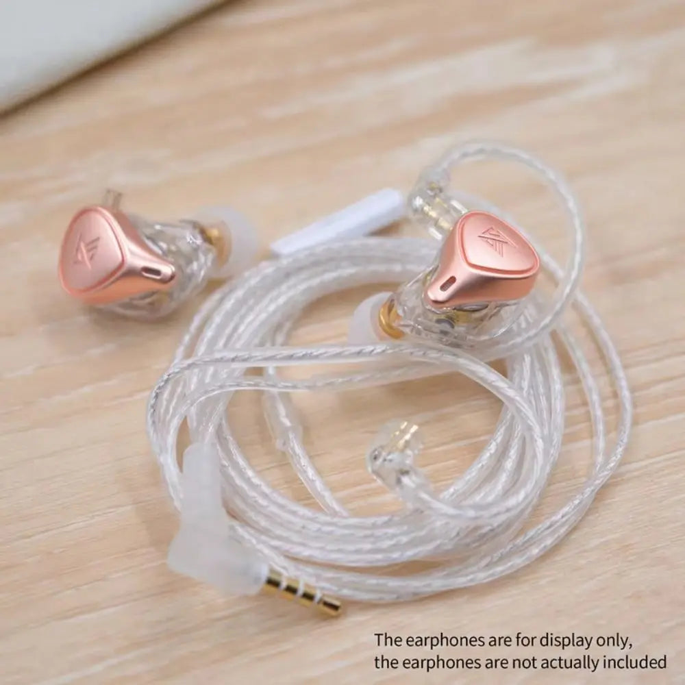 KZ Silver Plated Upgrade Cable 3.5mm 2-Pin for KZ Earphones Earphone Upgrade Cable Axl