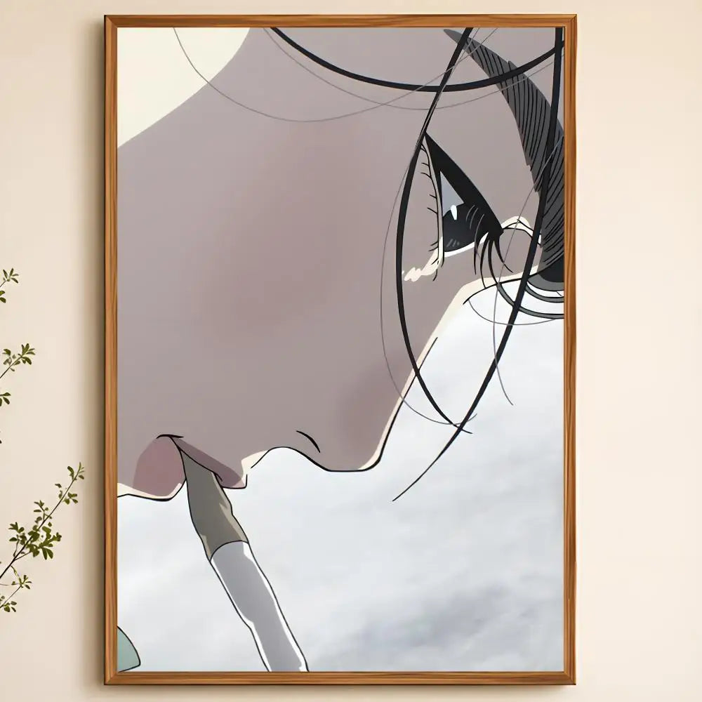 Nippon Sangoku PVC Wall Poster – Peel & Stick HD Art Decor Wall Art Poster Axl White01 15X20cmNoframe
