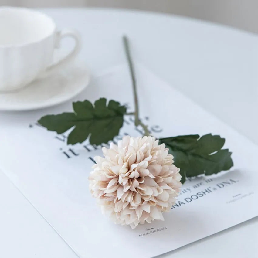 Silk Ball Chrysanthemum Artificial Flowers – Wedding & Home Décor Artificial Silk Flowers Axl color 1 2 pcs
