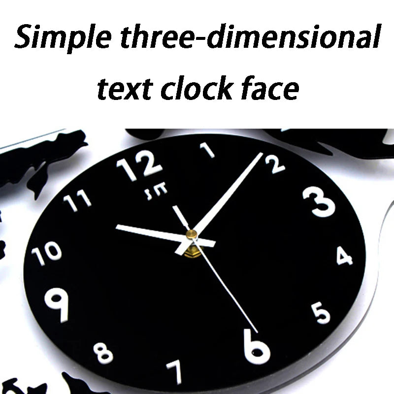 Large 3D World Map Wall Clock – Silent Modern Luxury Decor 3D Wall Clock Axl