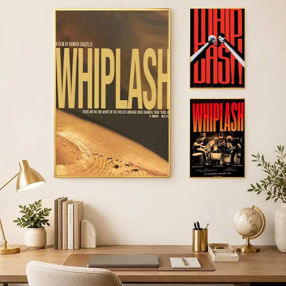 Whiplash Movie Poster – Self-Stick HD PVC Waterproof Wall Art Movie Wall Poster Axl