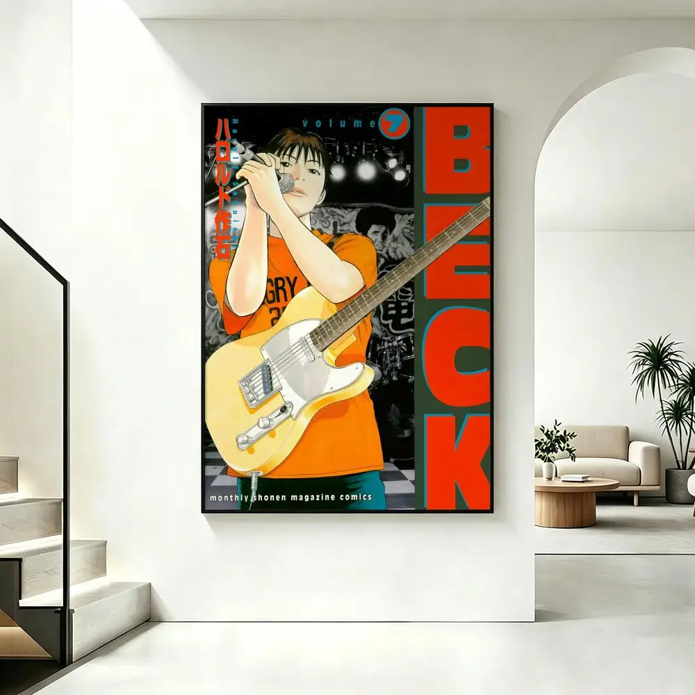 Beck Singer HD Poster – Waterproof Adhesive Wall Art Decor Wall Art Poster Axl