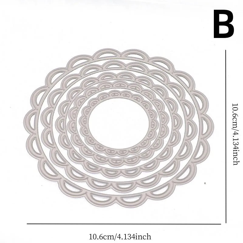 Pentagram Geometric Scrapbooking Cutting Dies – Carbon Steel Set Scrapbooking Cutting Dies Axl B
