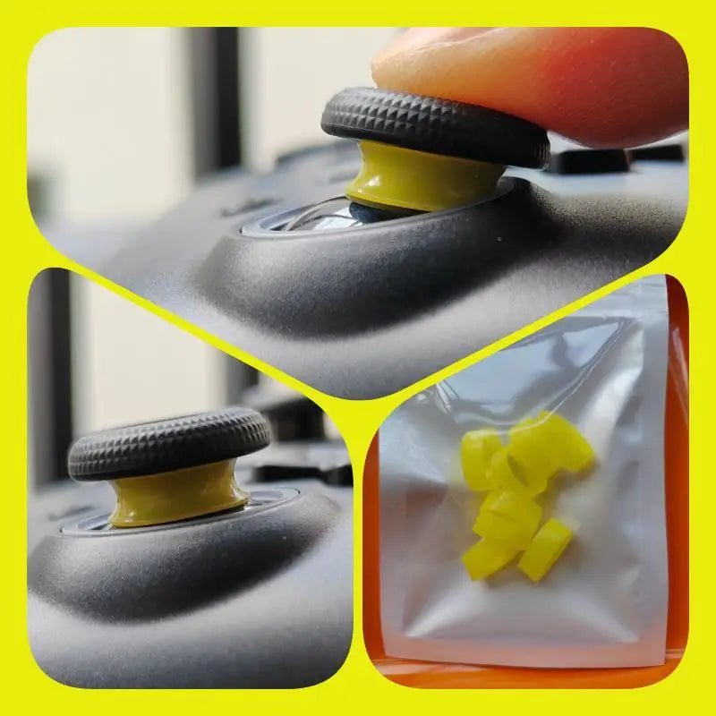 Silicone Joystick Protector Rings 8-Pack | PS5 Xbox Steam Deck Controller Accessories Axl YELLOW