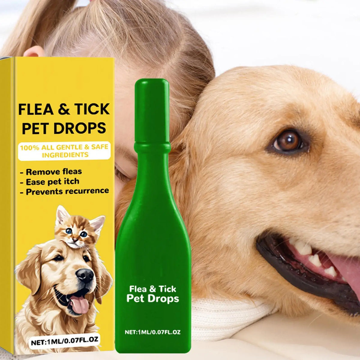 Cat & Dog Flea Tick Drops – External Parasite Repellent 1ml Flea Tick Drops Axl
