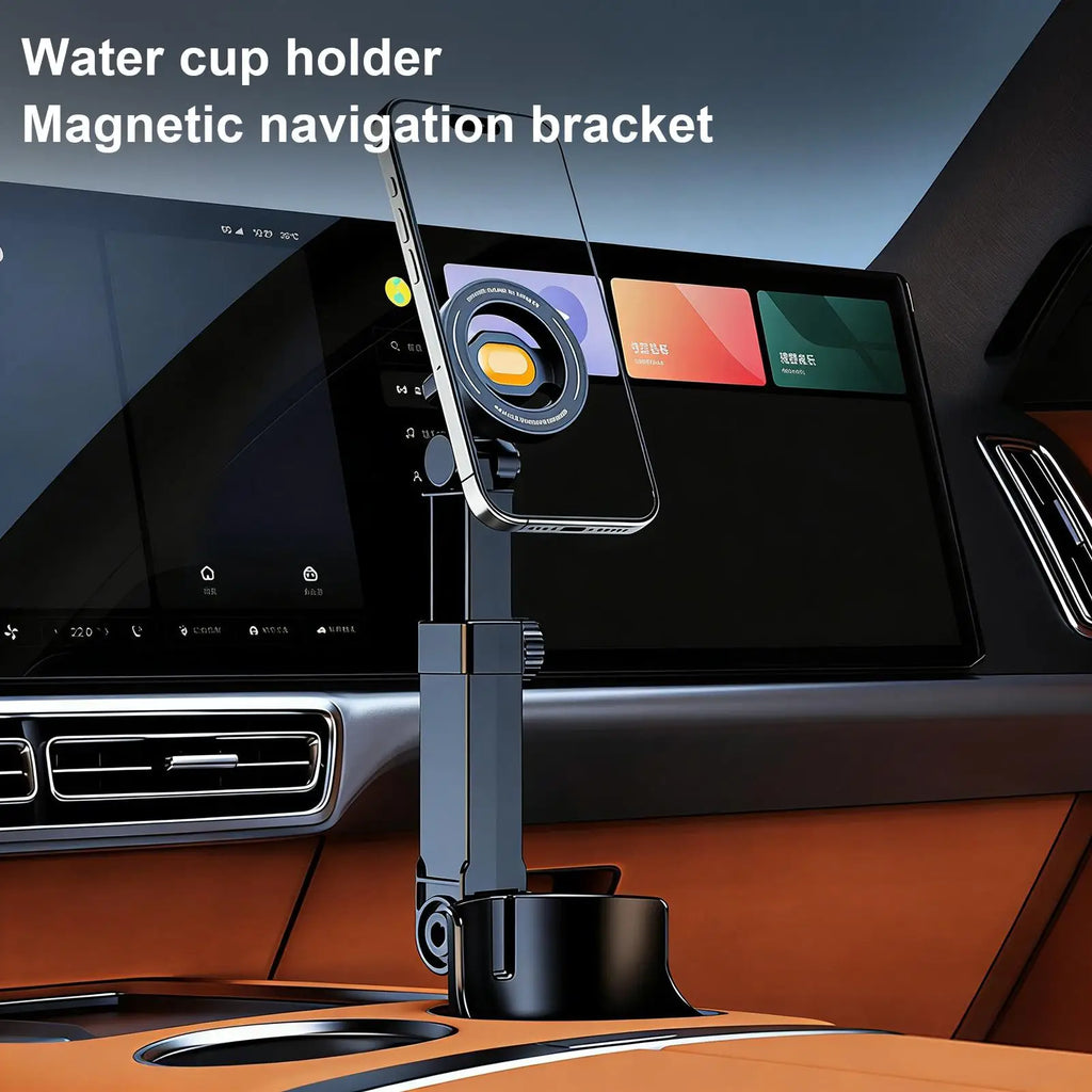2-in-1 Magnetic Car Cup Holder Phone Mount | 360° Adjustable Car Phone Mount Axl