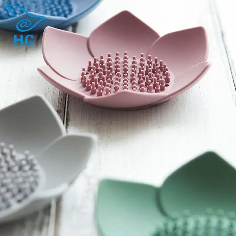 Silicone Lotus Soap Dish – Non-Slip, Easy-Clean Soap Tray Soap Dish Axl
