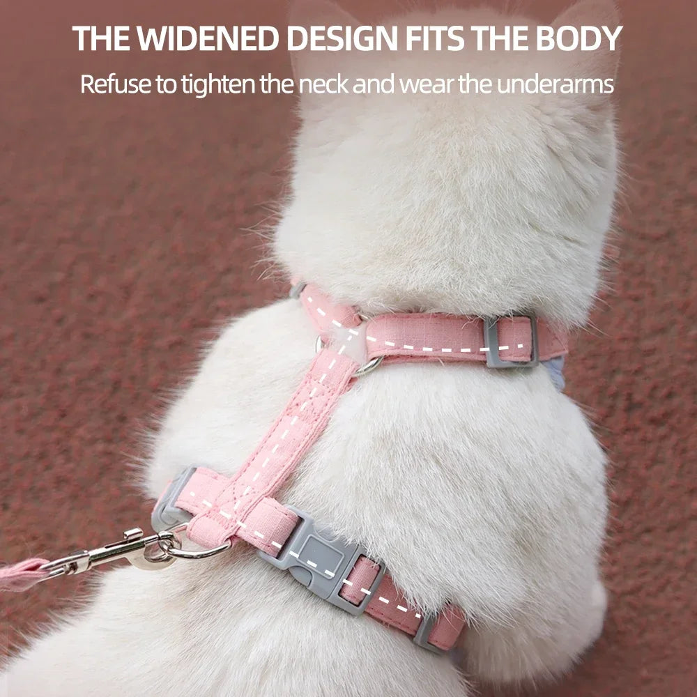 Breathable Pet Harness & Leash Set for Cats & Small Dogs Pet Harness Set Axl