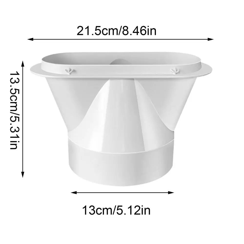 Portable AC Exhaust Hose Adapter – Flat Coupler 130mm/150mm AC Hose Adapter Axl 13cm