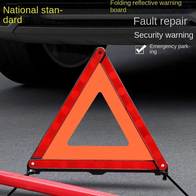 Foldable Red Reflective Warning Triangle | Car Road Safety Road Safety Triangle Axl