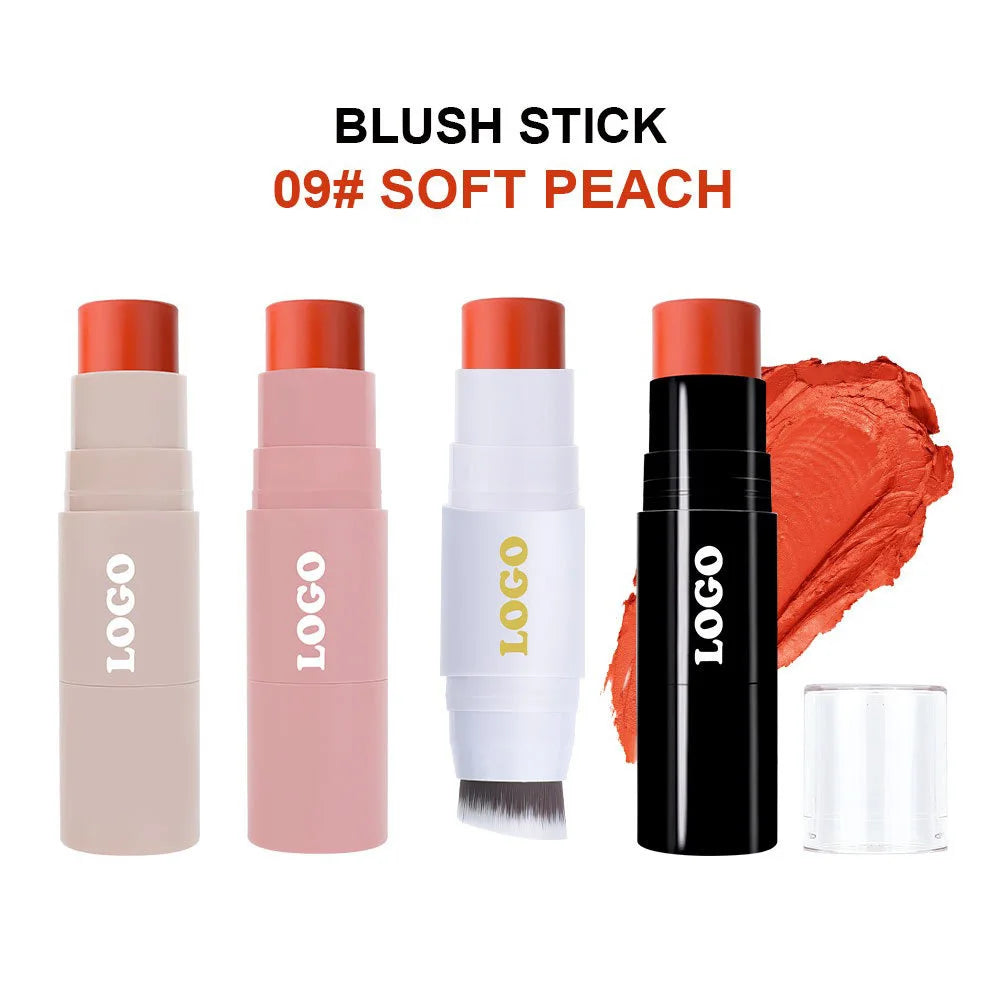 Double-Sided Blush Stick with Brush – Brightening Blusher Blush Stick Axl